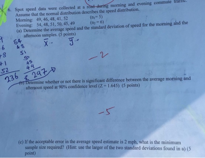 solved-spot-speed-data-were-collected-at-road-during-morning-chegg