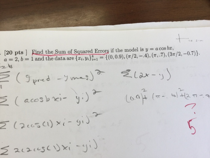 solved-find-the-sum-of-squared-errors-if-the-model-is-y-a-chegg