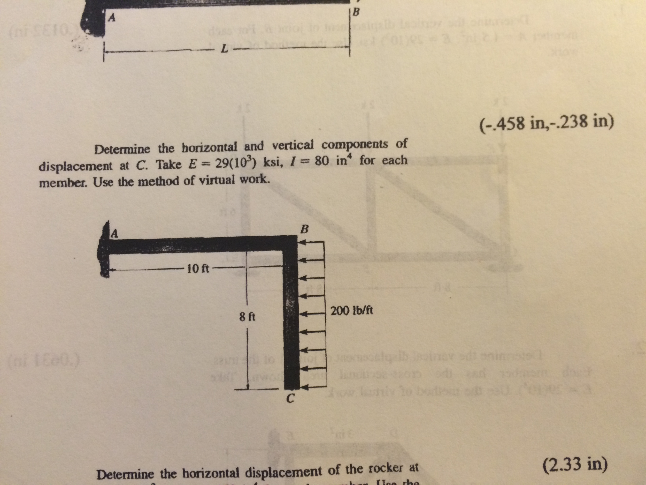 Solved determine the horizontal and vertical components of