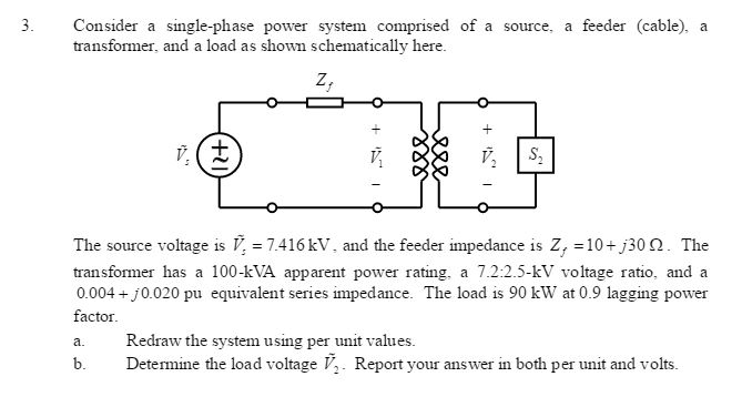 Solved Consider a single-phase power system comprised of a | Chegg.com