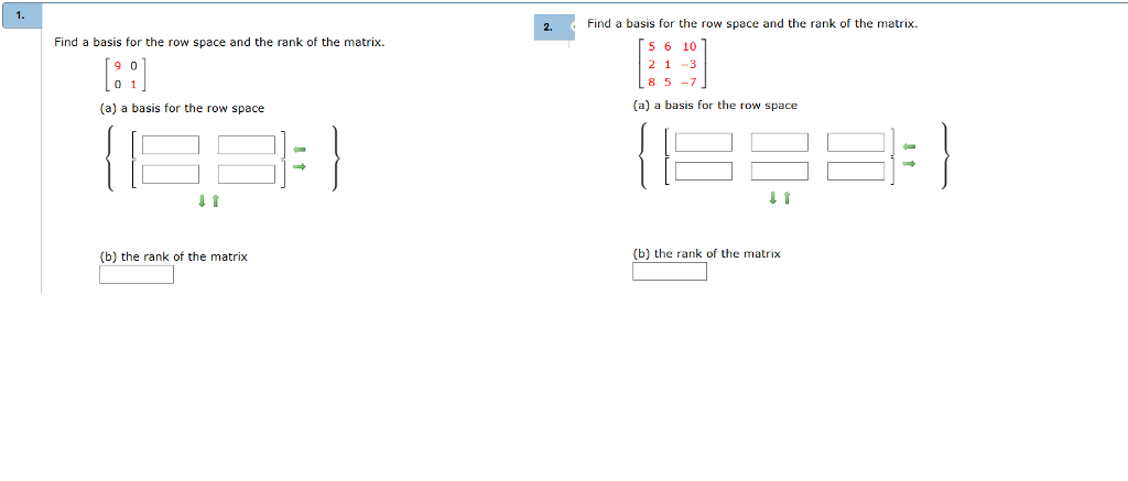 Solved Find a basis for the row space and the rank of the Chegg