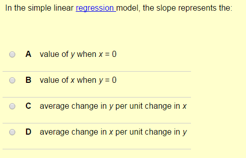 Solved In the simple linear regression model, the slope | Chegg.com