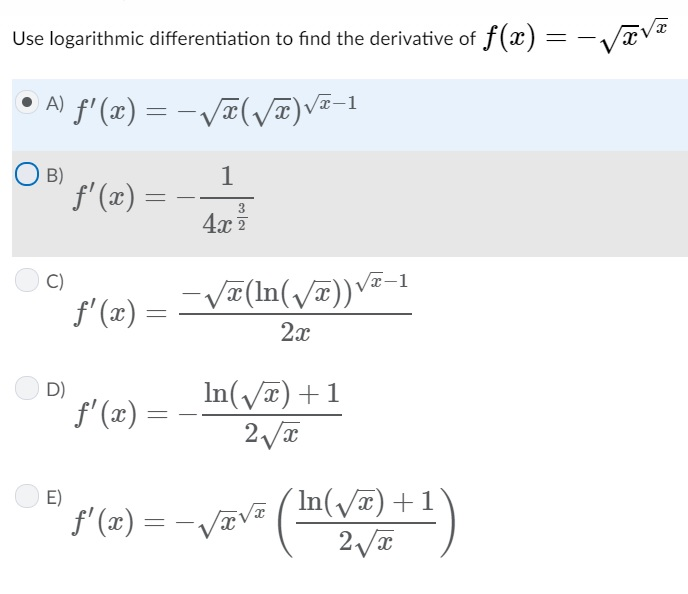 solved-use-logarithmic-differentiation-to-find-the-chegg