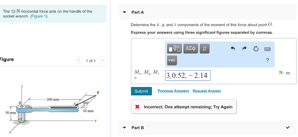 Solved The 12-N horizontal force acts on the handle of the | Chegg.com