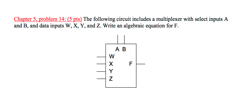 Solved Chapter 5, Problem 14:(5 Pts) The Following Circuit | Chegg.com