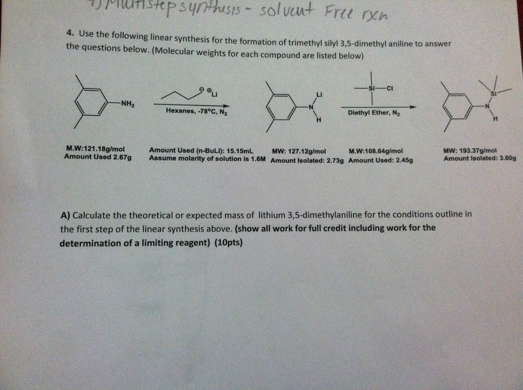 Solved Use the following linear synthesis for the formation | Chegg.com