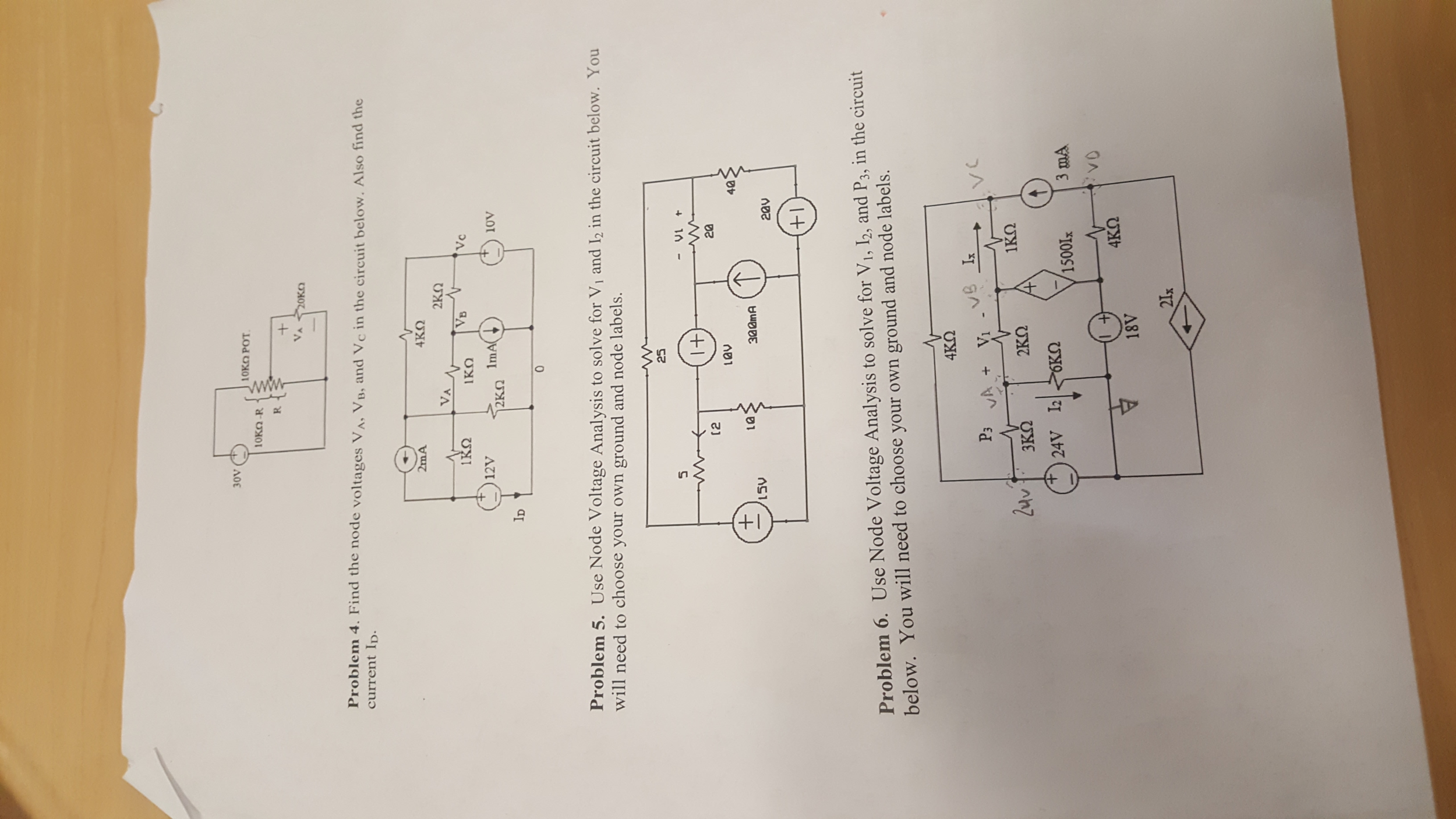 Solved I need help solving problem 3 the circuit is in the | Chegg.com
