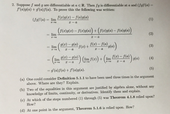 Solved Need Help Proving 2.a, B, C, D From The Problem Below | Chegg.com