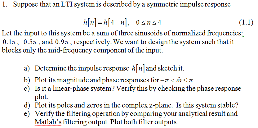 Solved MATLAB Problem. Plot the Magnitude and Phase... The | Chegg.com