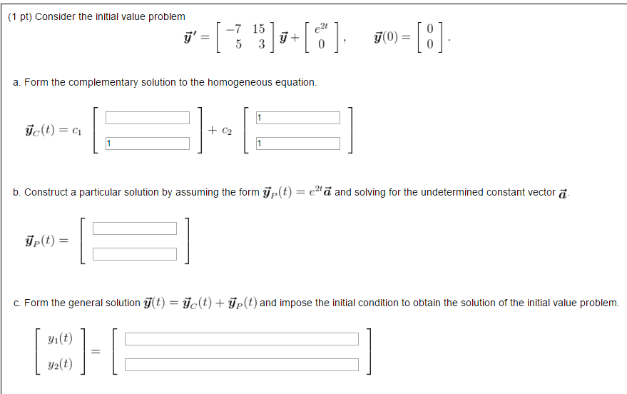 Consider The Initial Value Problem Y 7 15 5 Chegg