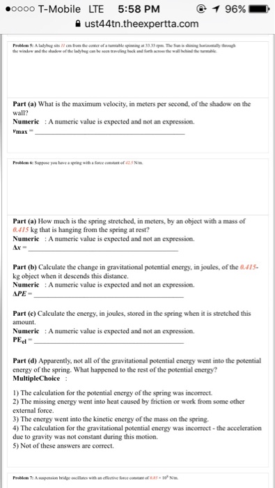What is the maximum velocity in meters per second chegg