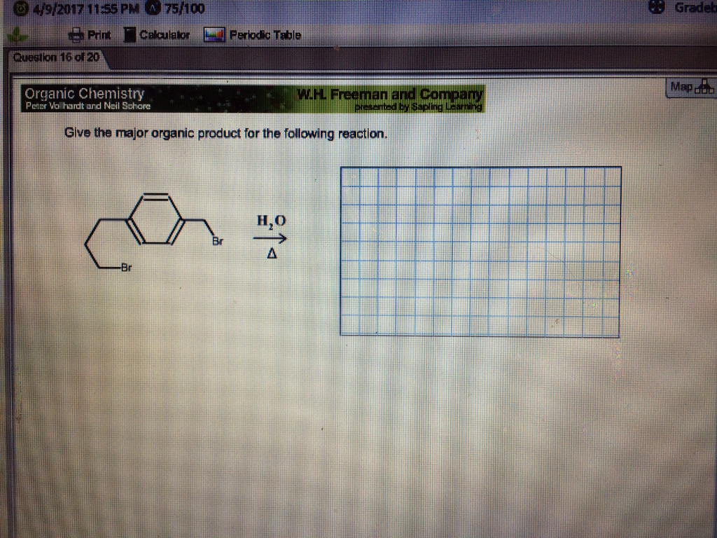 Solved Give the major organic product for the following | Chegg.com