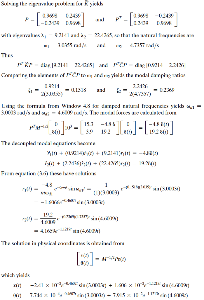 Solved 2· For example 4.8.2, derive the same equations of | Chegg.com