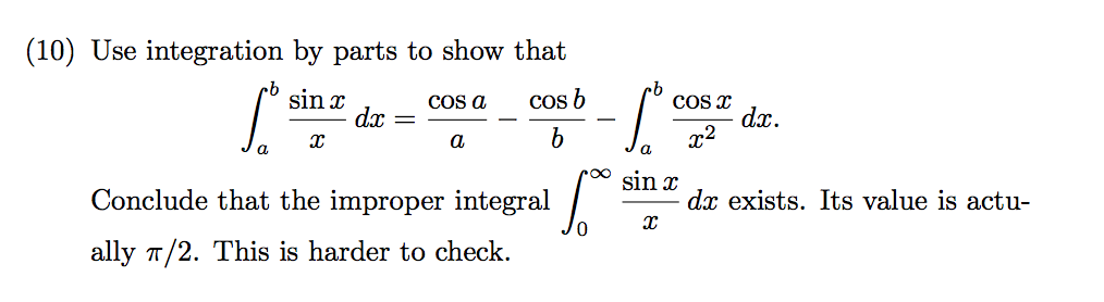 integration of sin x minus a upon cos x b dx