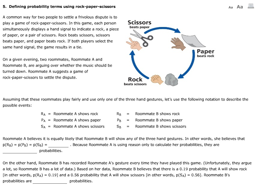 Probability Of Winning Rock Paper Scissors