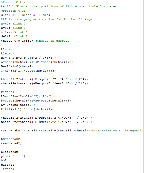 Solved 4-18 Figure P4-5 shows the mechanisms for the | Chegg.com