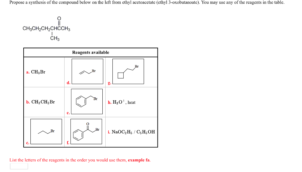 Solved Propose A Synthesis Of The Compound Below On The Left | Chegg.com