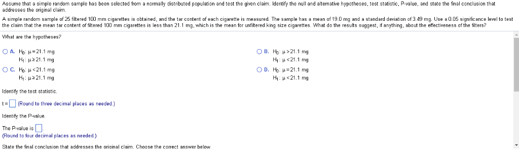 Solved Assume That A Simple Random Sample Has Been Selected | Chegg.com