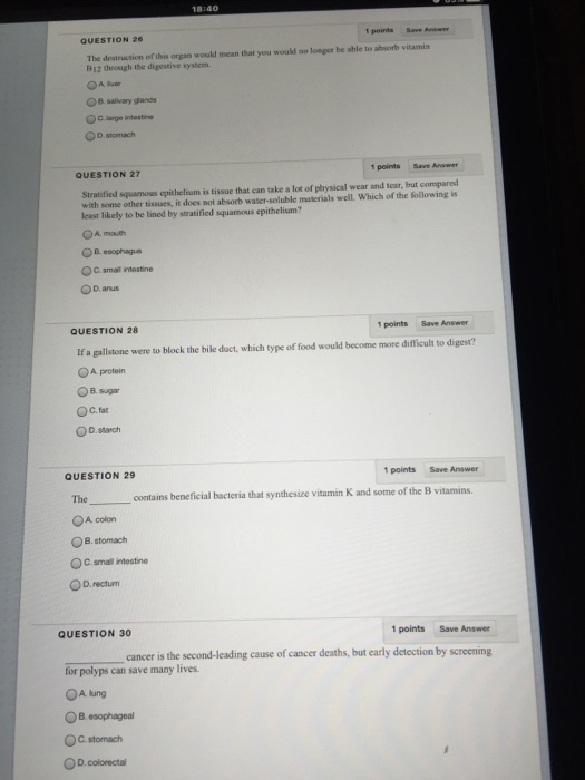 Solved 1 points Save Answer QUESTION 1 sages? whichofthe | Chegg.com