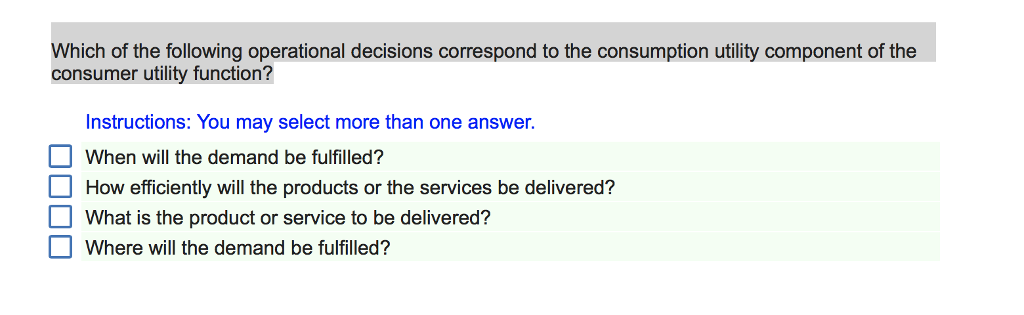 operational decisions operational decisions