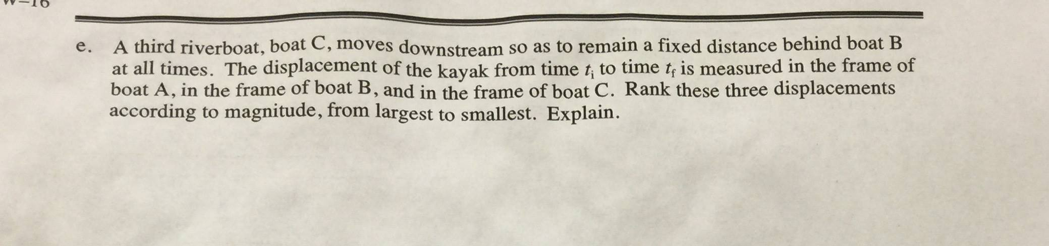 Solved Two Riverboats, A And B, Move Downstream Along A | Chegg.com