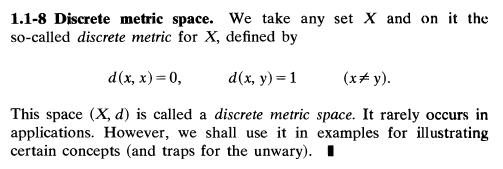 unbounded metric space
