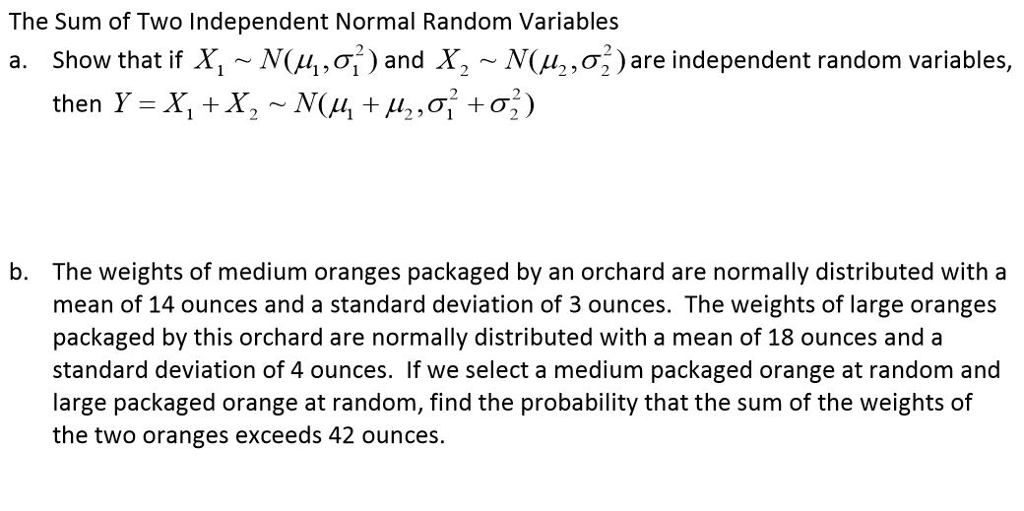difference of two normal random variables