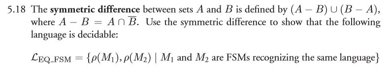 5.18 The Symmetric Difference Between Sets A And B Is | Chegg.com