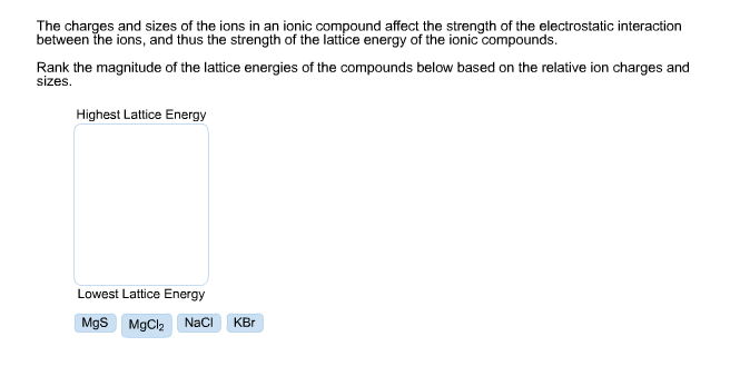 mgcl2 lattice energy