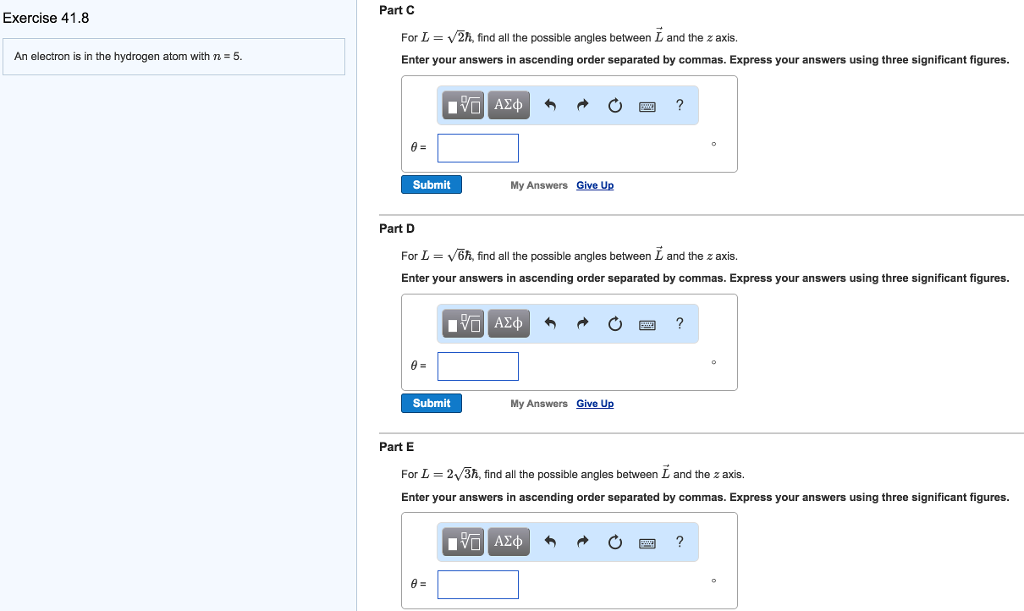 Solved An electron is in the hydrogen atom with n = 5 | Chegg.com