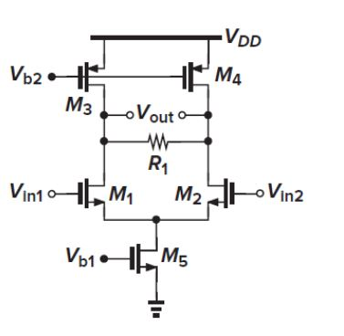 Find the small signal differential gain for the | Chegg.com