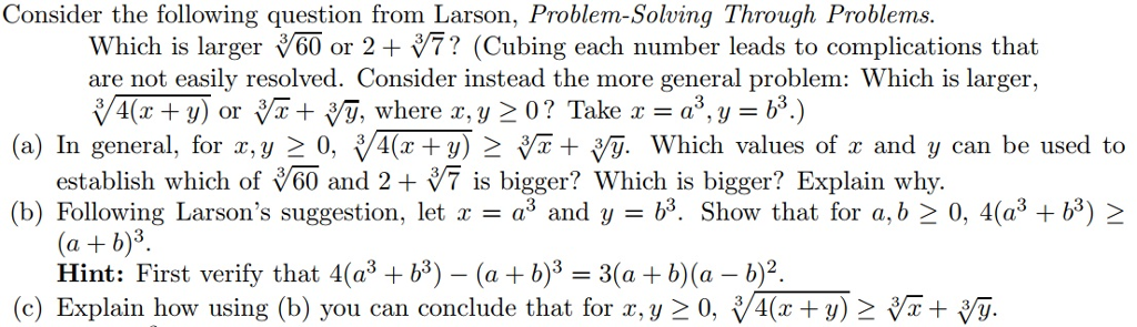 problem solving through problems by loren larson