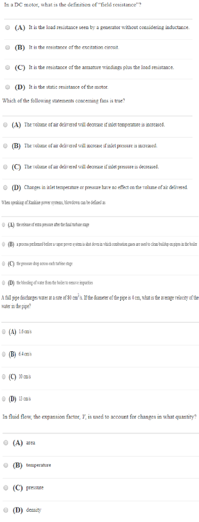 Solved In a DC motor, what is the definition of