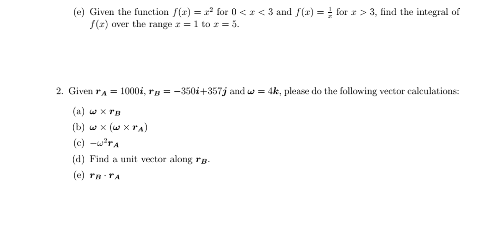 Solved (e) Given the function f(x) for 0