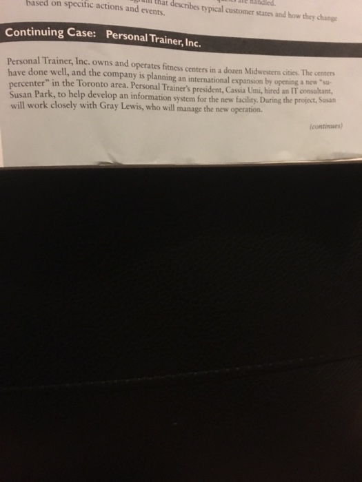 Solved Chapter 6 Object Modeling Case Stude 252 Continuing Chegg