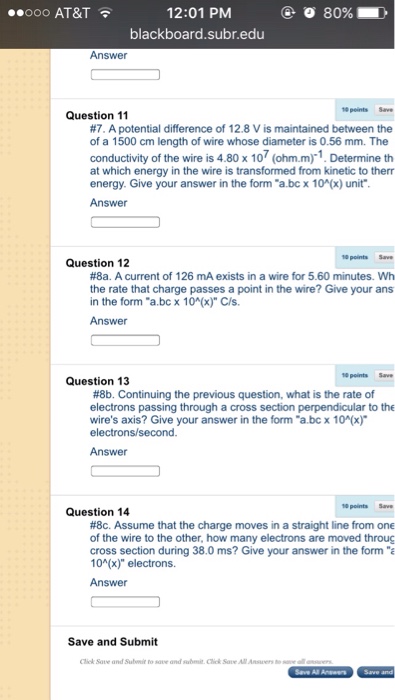 Solved ooo AT&T 12:01 PM blackboard.subr.edu #4: In the | Chegg.com