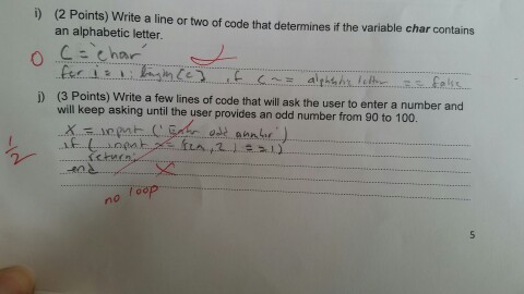 Solved (2 Points) Write a line or two of code that | Chegg.com