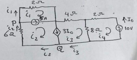 Solved find the current ( i1 ,i2 ,i3, i4 ) in the network | Chegg.com