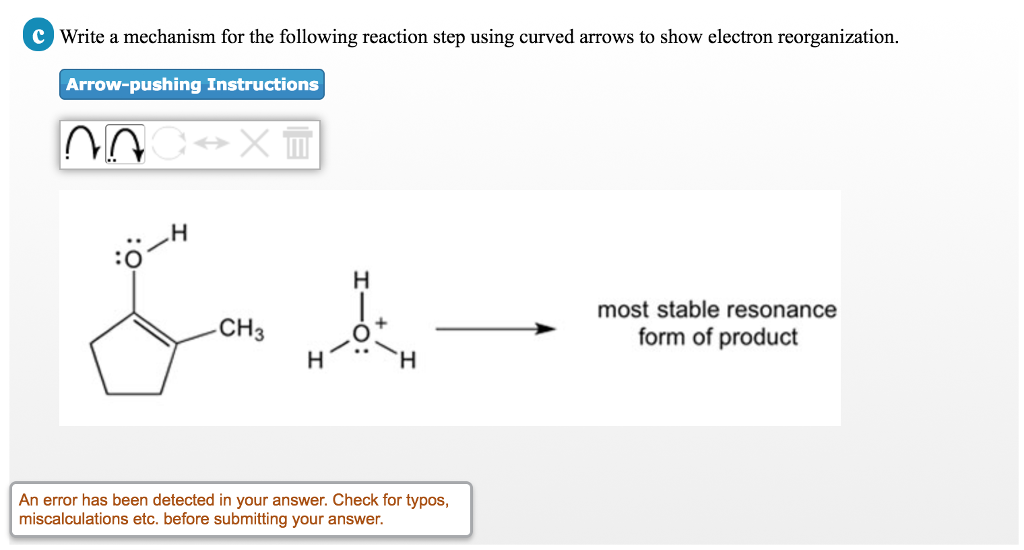 Solved Write a mechanism for the following reaction step | Chegg.com
