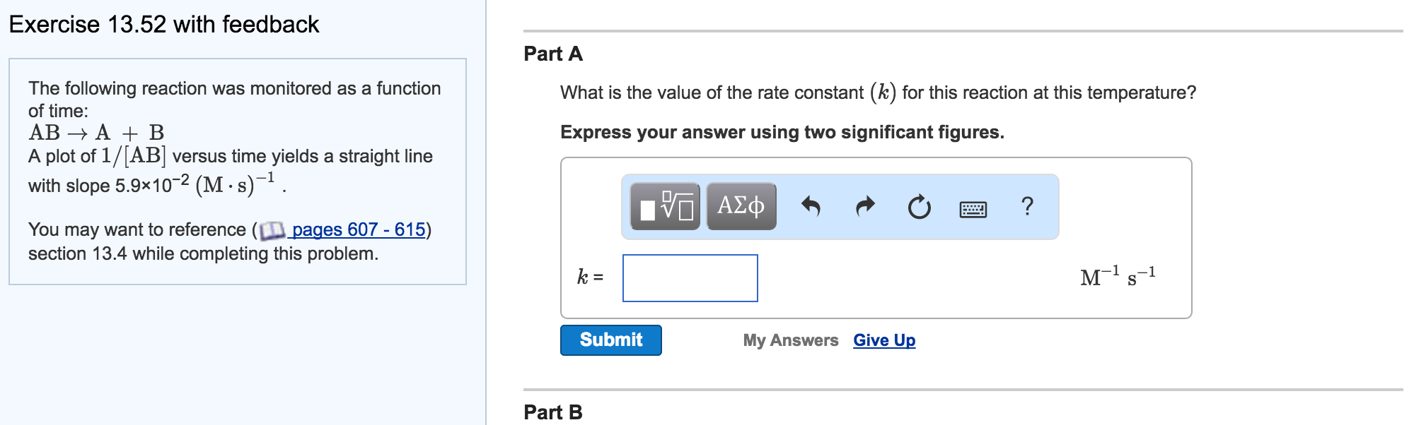 Solved Write a rate law for the reaction Exercise 13.42 Rate | Chegg.com