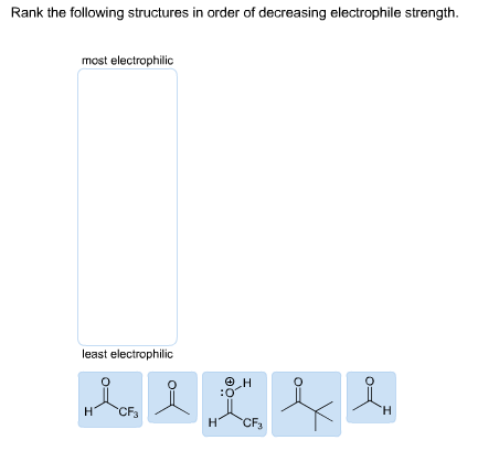 Solved Rank the following structures in order of decreasing | Chegg.com