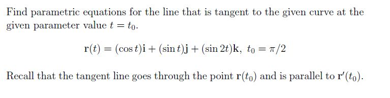 Solved Find parametric equations for the line that is | Chegg.com