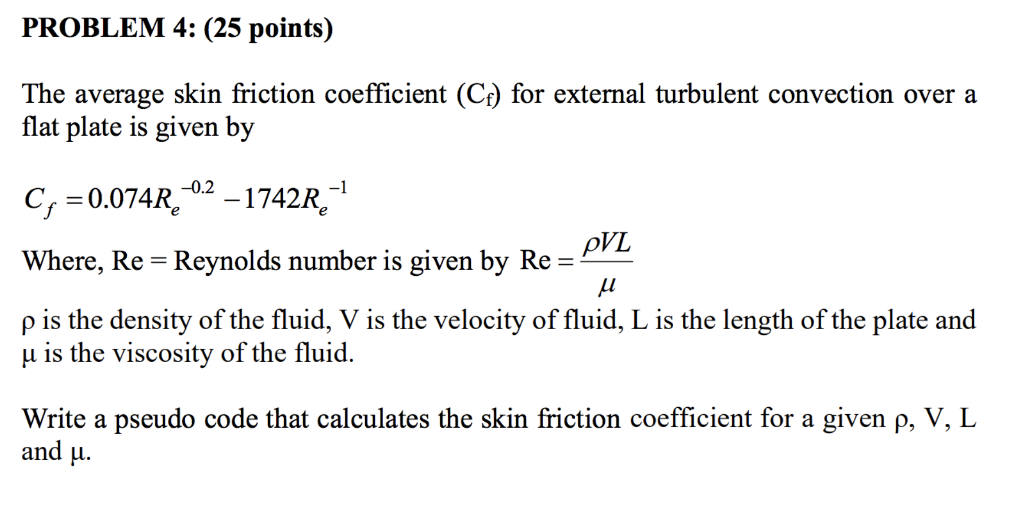 skin friction coefficient