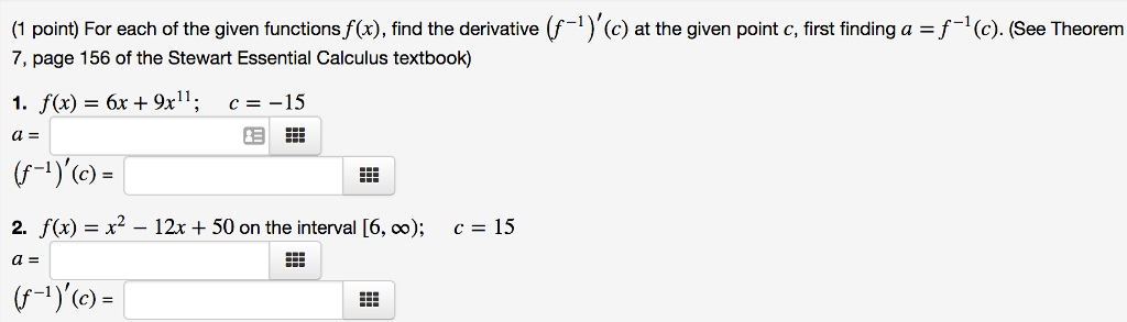 Solved I C At The Given Point C First Finding A F 1 C Chegg Solved I C At The Given Point C First Finding A F 1 C Chegg