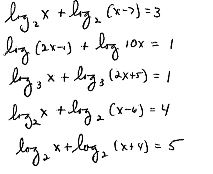 5 2x log x 2 4x 3 x 1 0