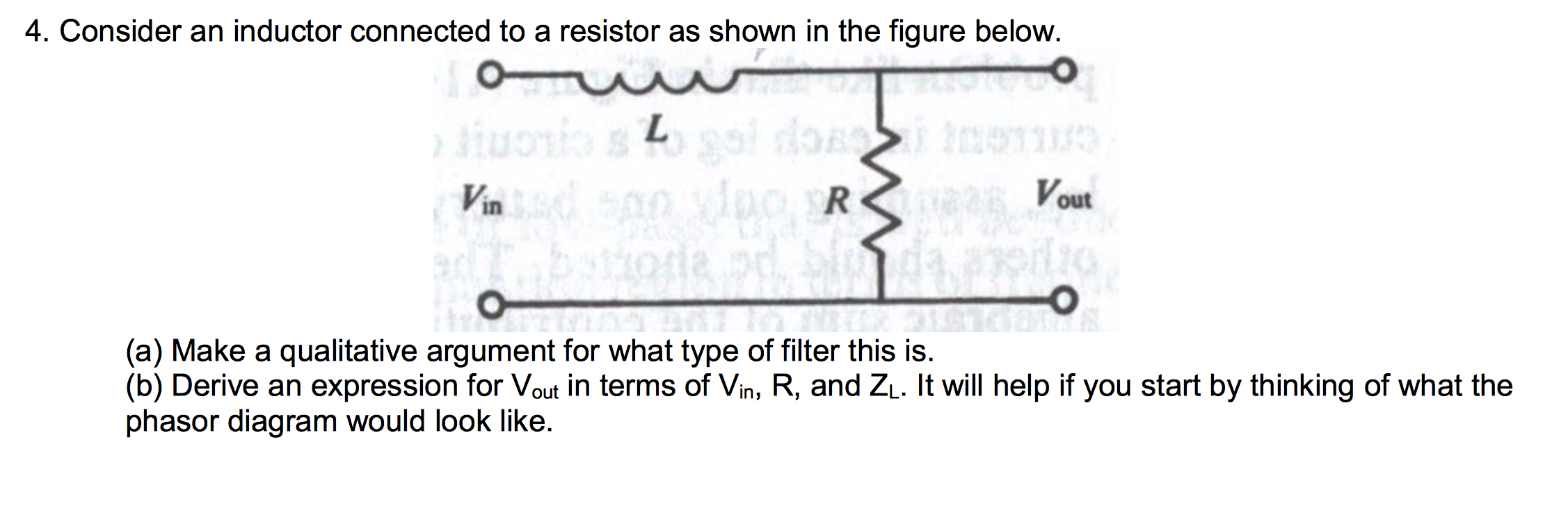 Solved Consider an inductor connected to a resistor as shown