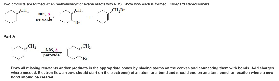 Solved Two Products Are Formed When Methylenecyclohexane 