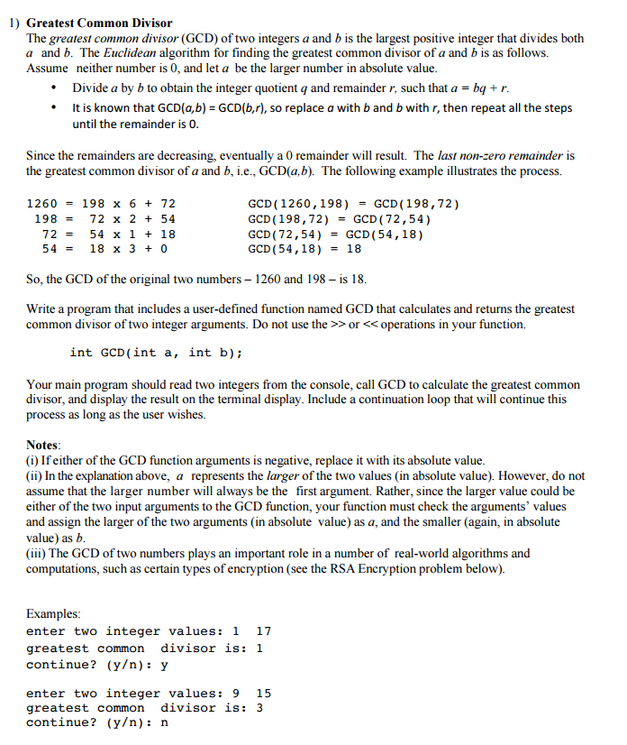 Greatest Common Divisor Practice Problems