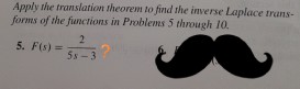 Solved Apply the translation theorem to find the inverse | Chegg.com