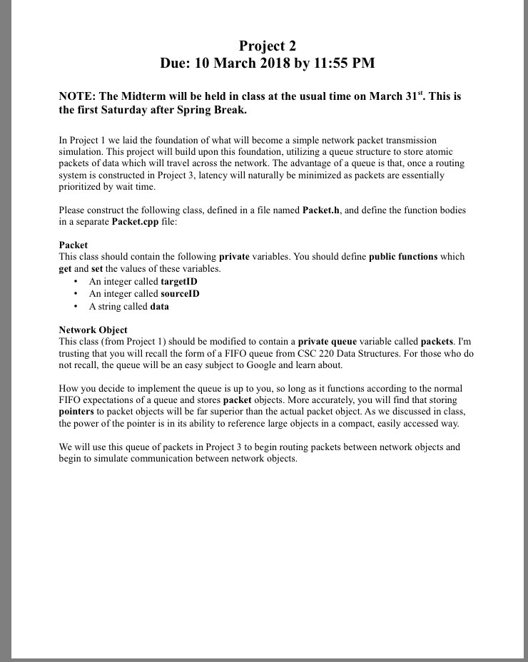 Project Requiring Long Code C++ Project. Looks long because i included the | Chegg.com